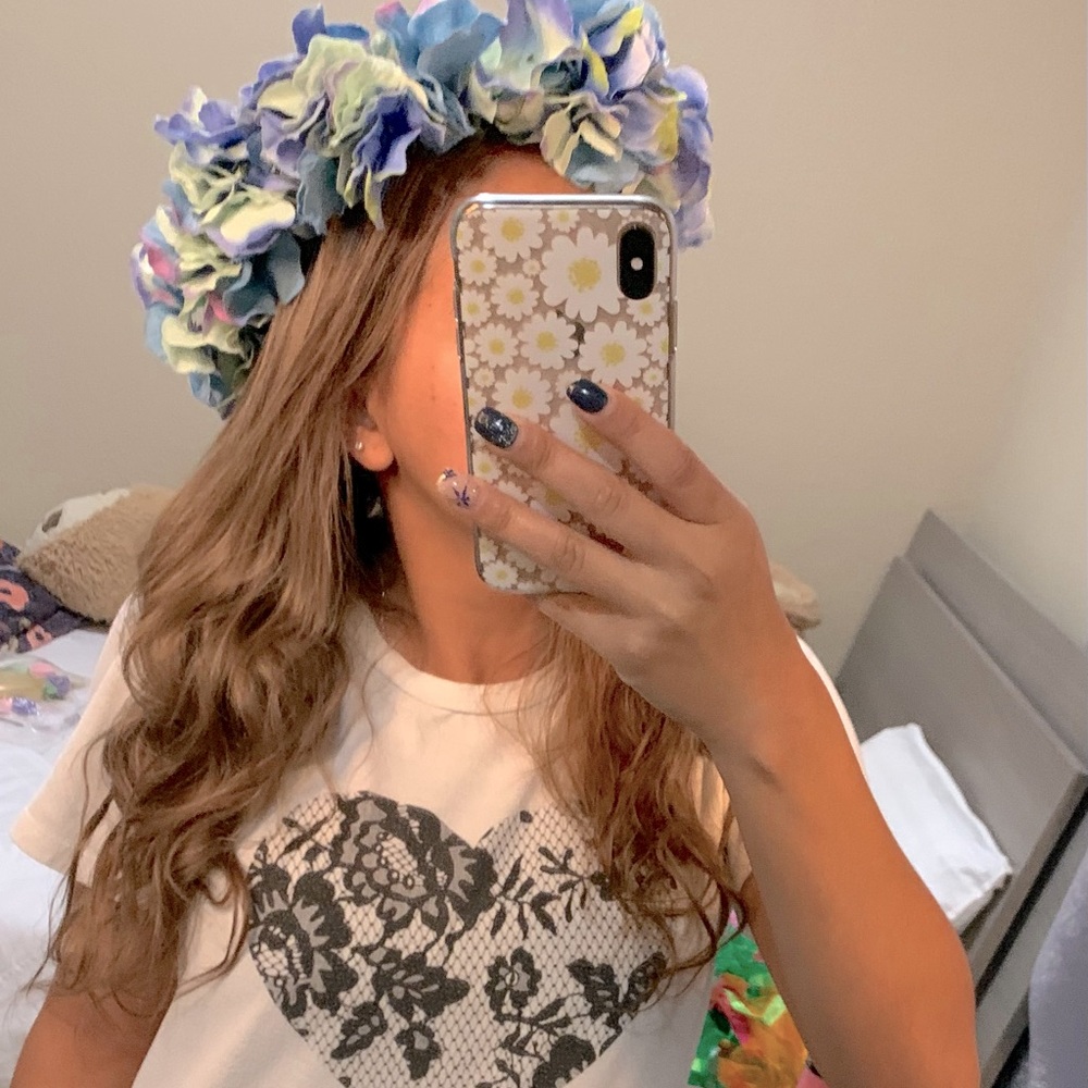 Handmade big flowers 🌺 crown.